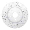 DFC 12-21 Tesla Model X Front Right Drilled & Slotted Geoperformance Rotor