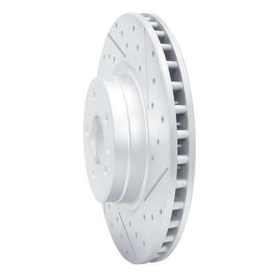DFC 12-21 Tesla Model X Front Right Drilled & Slotted Geoperformance Rotor