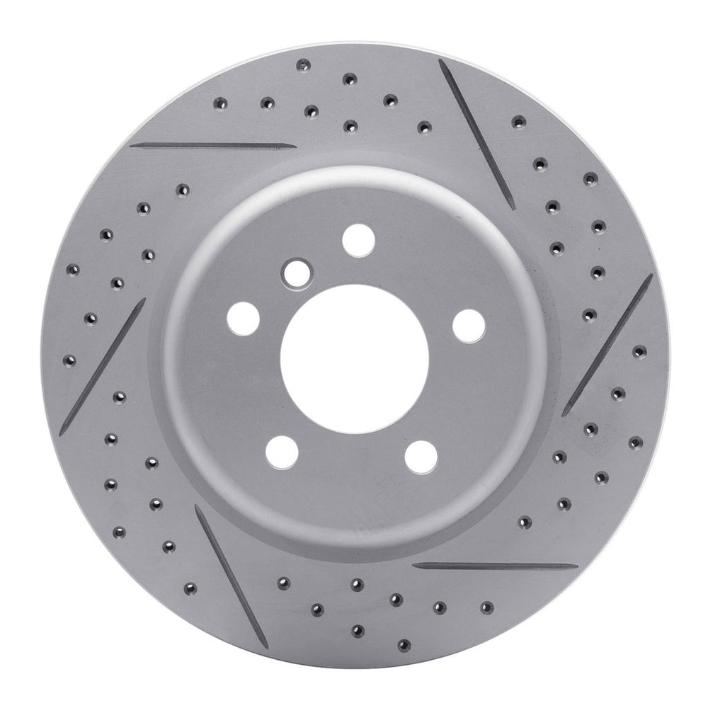 DFC 11-16 BMW 535i xDrive Rear Left Drilled & Slotted Geoperformance Rotor