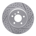 DFC 11-16 BMW 535i xDrive Rear Left Drilled & Slotted Geoperformance Rotor