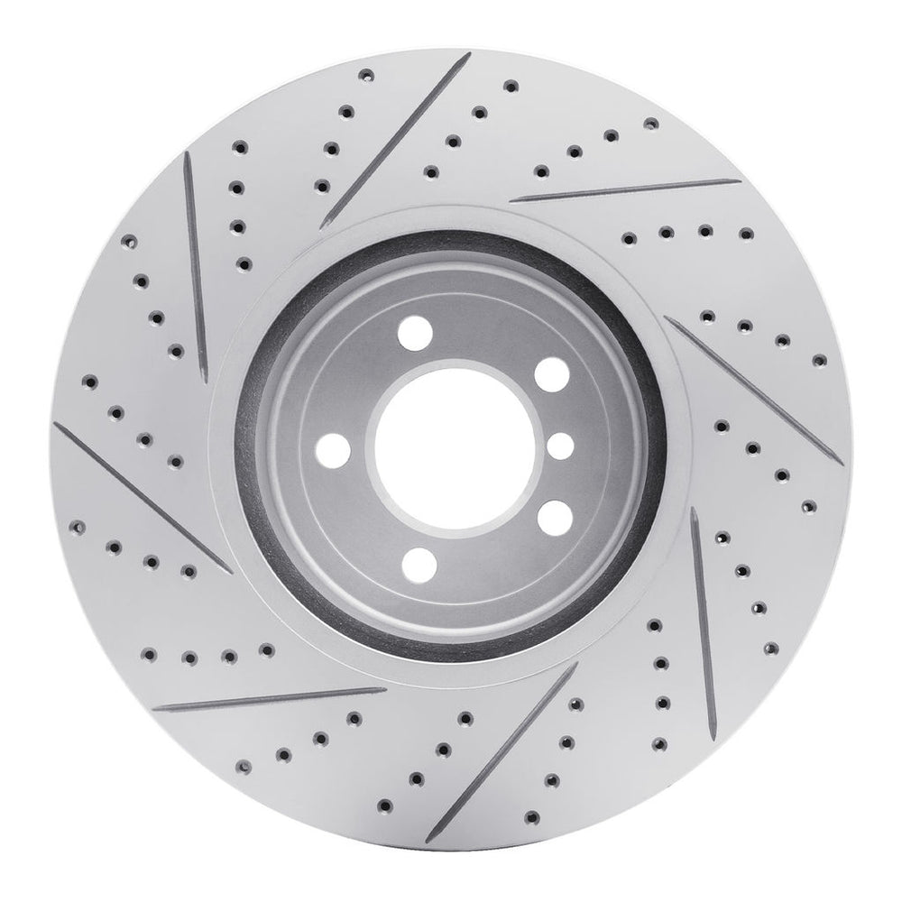 DFC 13-20 BMW 440i xDrive Gran Coupe Front Right Drilled & Slotted Geoperformance Rotor