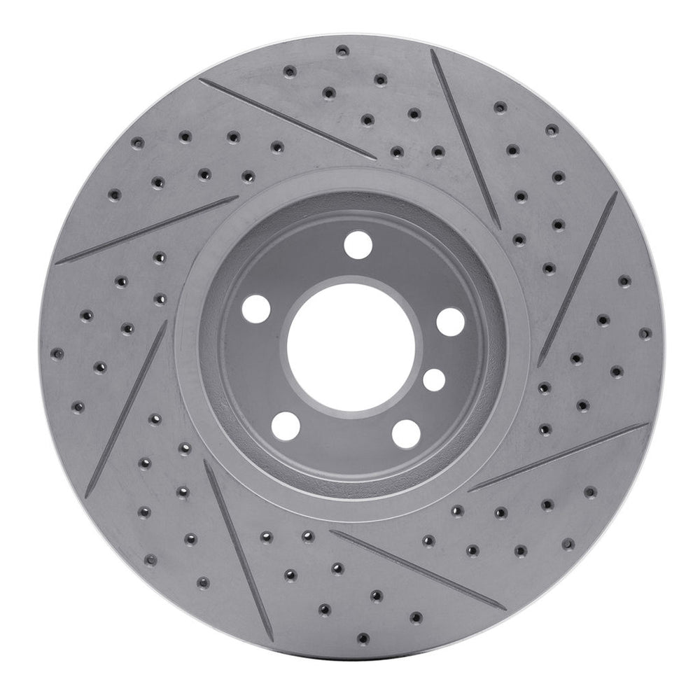 DFC 07-18 BMW X5 Front Left Drilled & Slotted Geoperformance Rotor