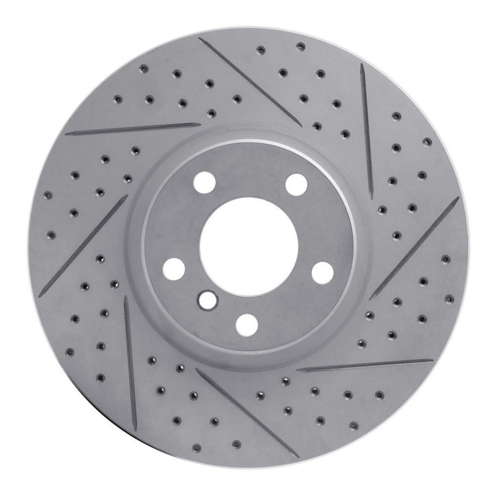 DFC 07-18 BMW X6 Front Right Drilled & Slotted Geoperformance Rotor