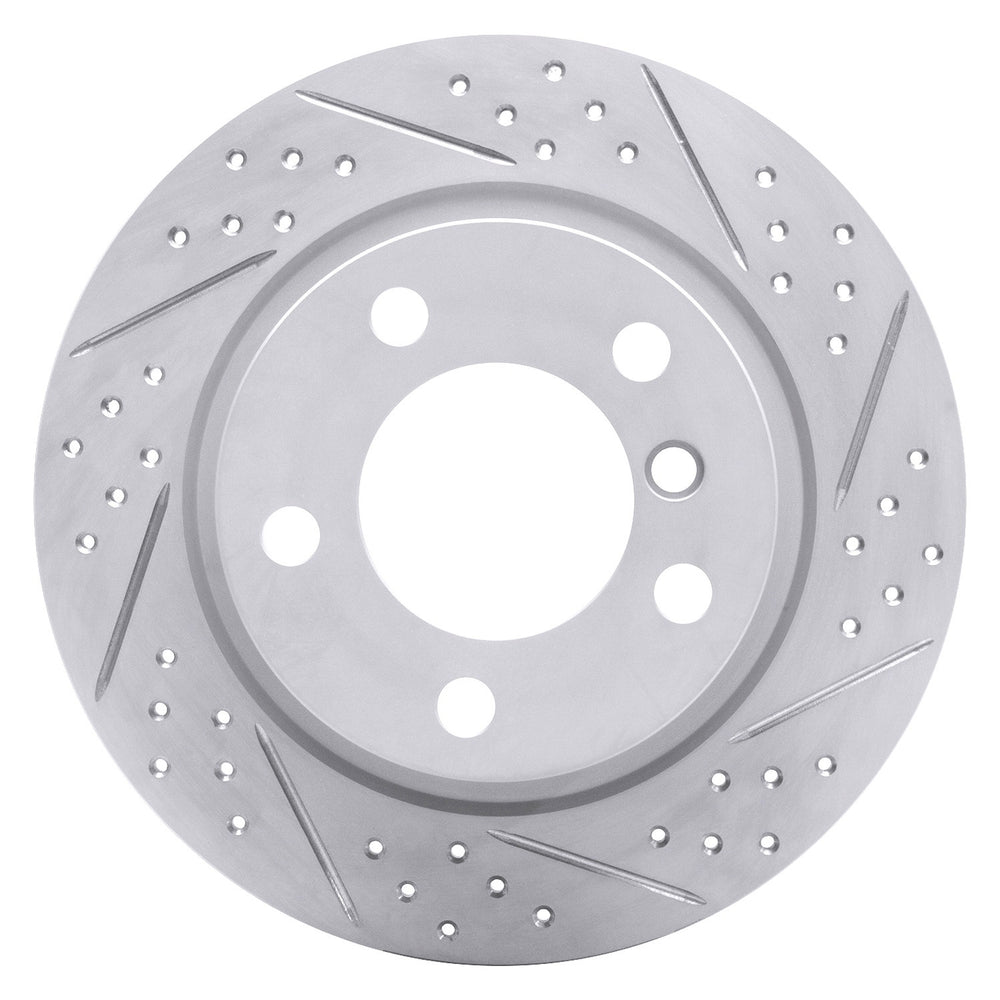 DFC 11-16 Mini Cooper Countryman Rear Right Drilled & Slotted Geoperformance Rotor