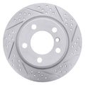 DFC 11-16 Mini Cooper Countryman Rear Right Drilled & Slotted Geoperformance Rotor