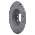 DFC 11-16 Mini Cooper Countryman Rear Right Drilled & Slotted Geoperformance Rotor