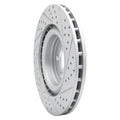 DFC 05-23 Chrysler 300 Front Left Drilled & Slotted Geoperformance Rotor