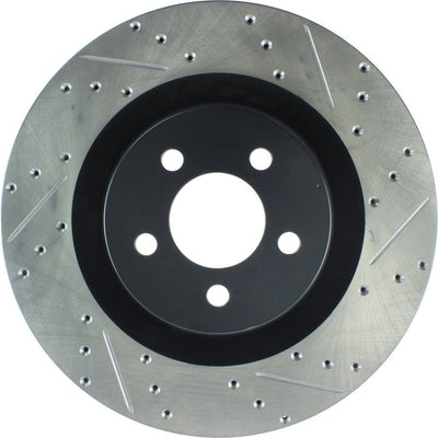 DFC 05-23 Chrysler 300 Front Left Drilled & Slotted Geoperformance Rotor