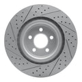 DFC 05-23 Chrysler 300 Front Right Drilled & Slotted Geoperformance Rotor