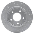DFC 93-04 Chrysler Concorde Rear Left Drilled & Slotted Geoperformance Rotor