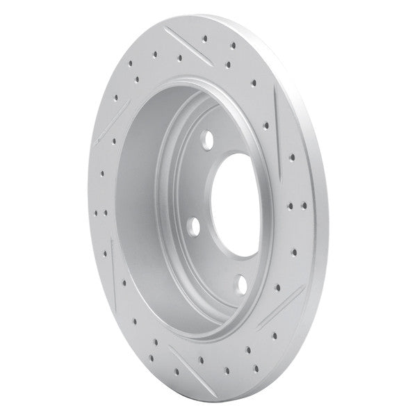DFC 93-04 Chrysler Concorde Rear Left Drilled & Slotted Geoperformance Rotor