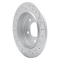 DFC 93-04 Chrysler Concorde Rear Left Drilled & Slotted Geoperformance Rotor