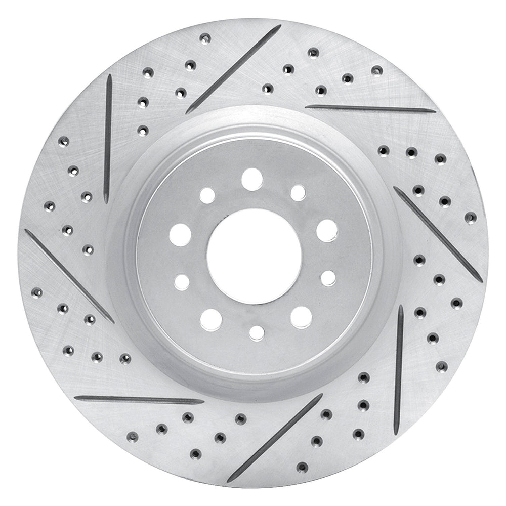 DFC 15-22 Ram Promaster City Front Left Drilled & Slotted Geoperformance Rotor