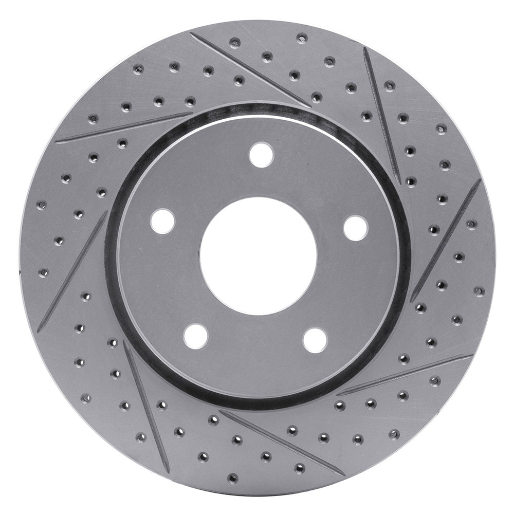 DFC 08-16 Chrysler Town & Country Front Right Drilled & Slotted Geoperformance Rotor