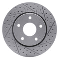 DFC 08-16 Chrysler Town & Country Front Right Drilled & Slotted Geoperformance Rotor
