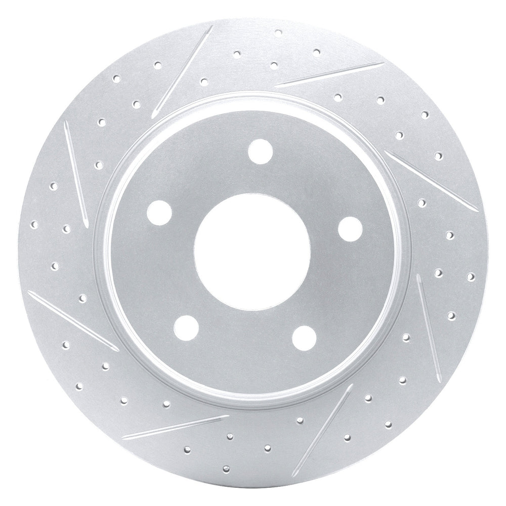 DFC 08-16 Chrysler Town & Country Rear Left Drilled & Slotted Geoperformance Rotor