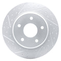 DFC 08-16 Chrysler Town & Country Rear Left Drilled & Slotted Geoperformance Rotor