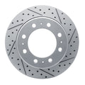 DFC 09-25 Dodge Ram 3500 Rear Right Drilled & Slotted Geoperformance Rotor