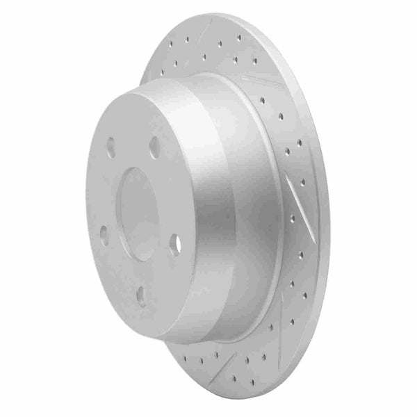 DFC 99-04 Jeep Grand Cherokee Rear Left Drilled & Slotted Geoperformance Rotor