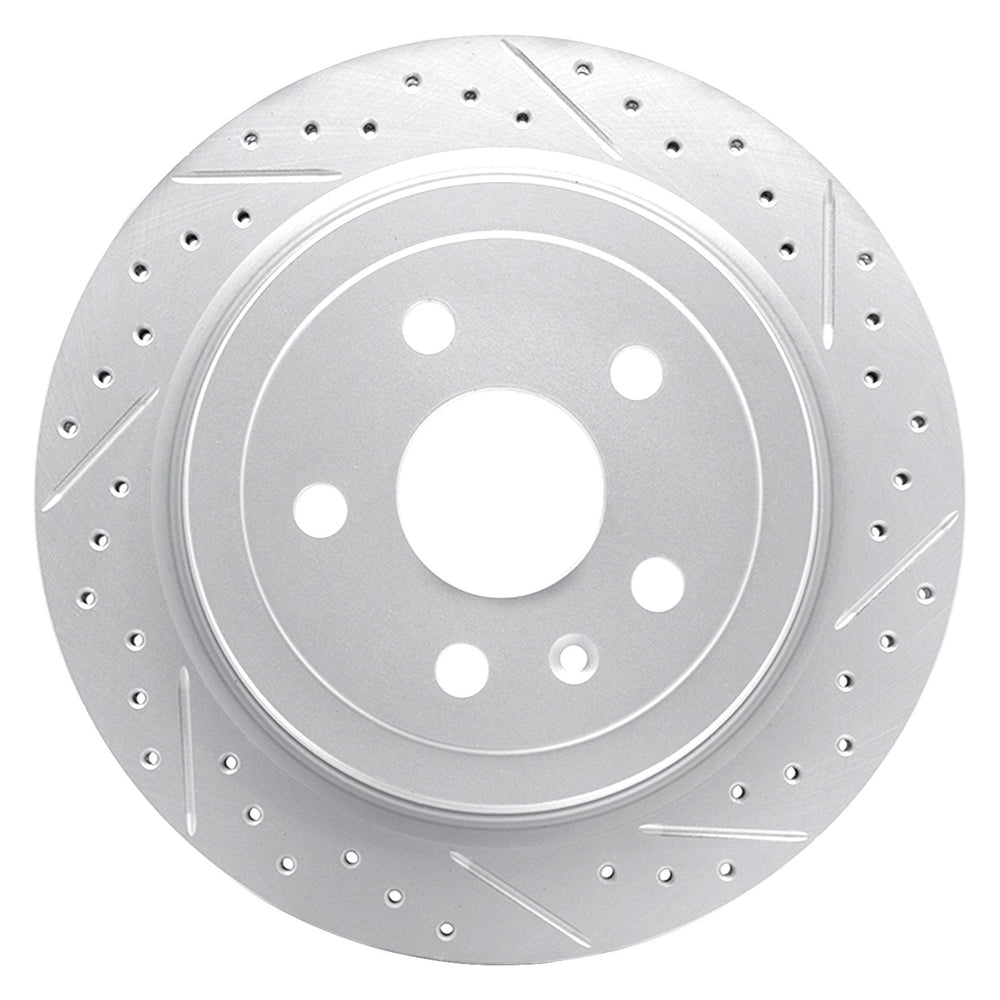DFC 08-19 Cadillac Cts Rear Right Drilled & Slotted Geoperformance Rotor
