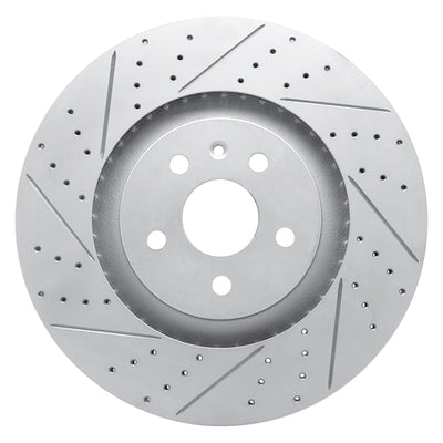 DFC 09-15 Cadillac Cts Front Left Drilled & Slotted Geoperformance Rotor
