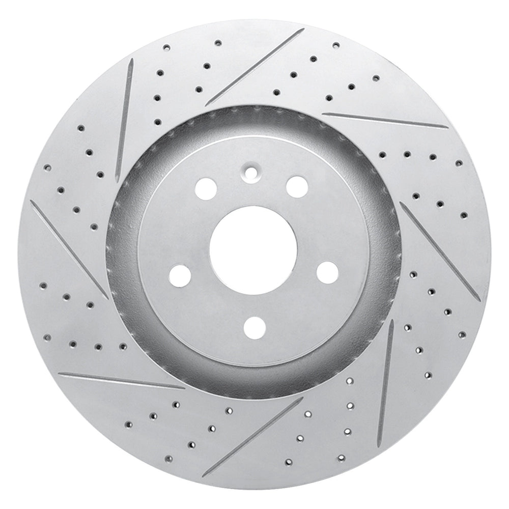 DFC 09-15 Cadillac Cts Front Left Drilled & Slotted Geoperformance Rotor