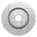 DFC 09-15 Cadillac Cts Front Left Drilled & Slotted Geoperformance Rotor