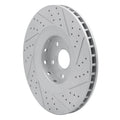 DFC 09-15 Cadillac Cts Front Left Drilled & Slotted Geoperformance Rotor