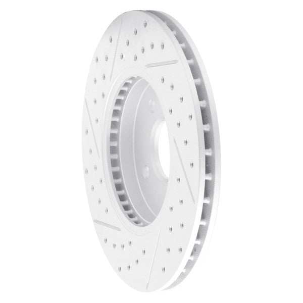 DFC 02-04 Ford Focus Front Right Drilled & Slotted Geoperformance Rotor
