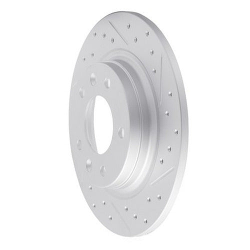 DFC 98-15 Ford Fusion Rear Right Drilled & Slotted Geoperformance Rotor