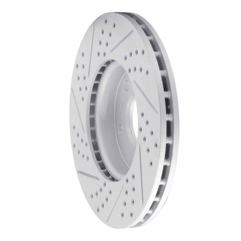 DFC 12-18 Ford Focus Front Right Drilled & Slotted Geoperformance Rotor