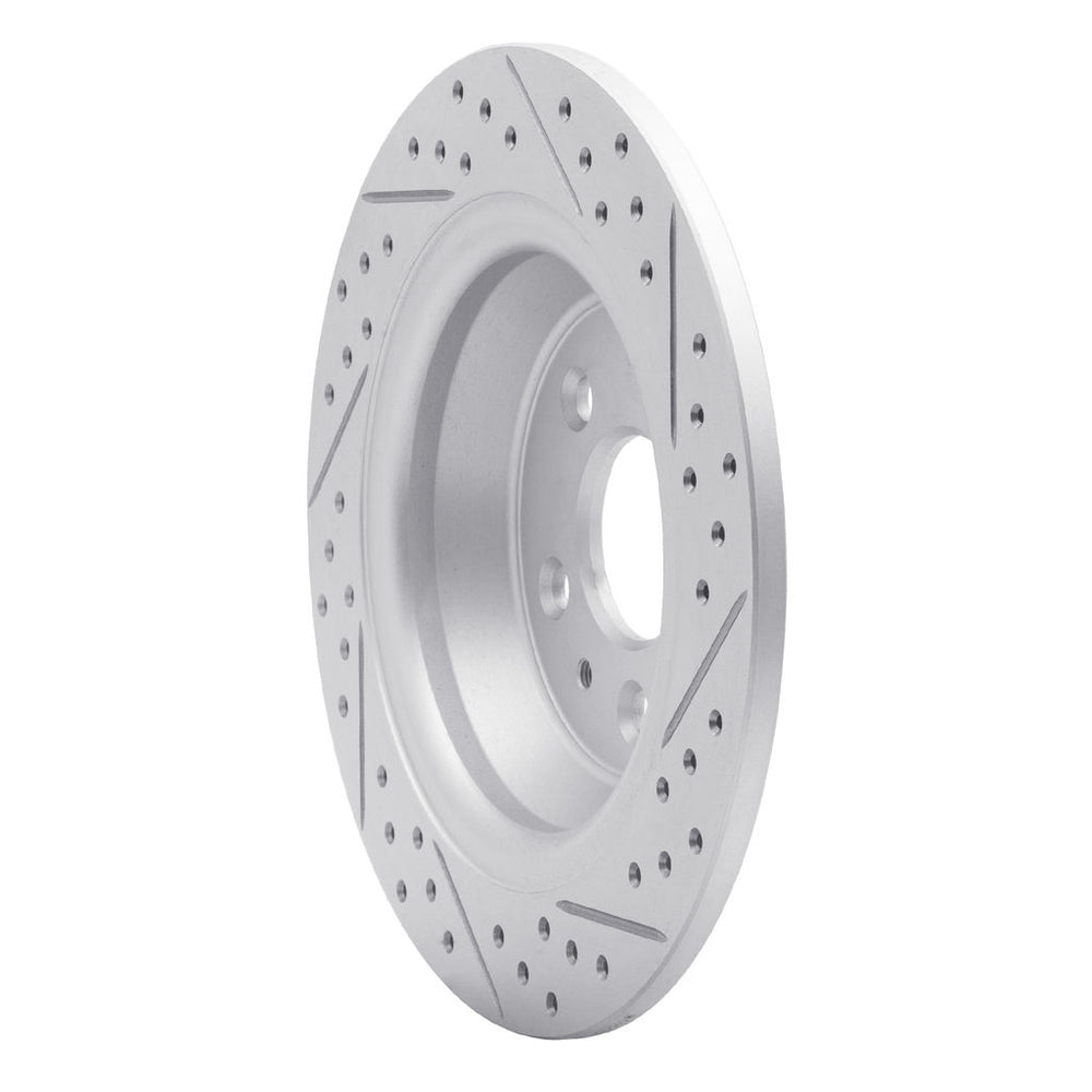 DFC 13-20 Ford Fusion Rear Left Drilled & Slotted Geoperformance Rotor