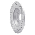 DFC 13-20 Ford Fusion Rear Left Drilled & Slotted Geoperformance Rotor