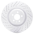 DFC 13-14 Ford Mustang Front Left Drilled & Slotted Geoperformance Rotor