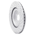 DFC 13-14 Ford Mustang Front Left Drilled & Slotted Geoperformance Rotor