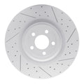 DFC 15-23 Ford Mustang Front Right Drilled & Slotted Geoperformance Rotor
