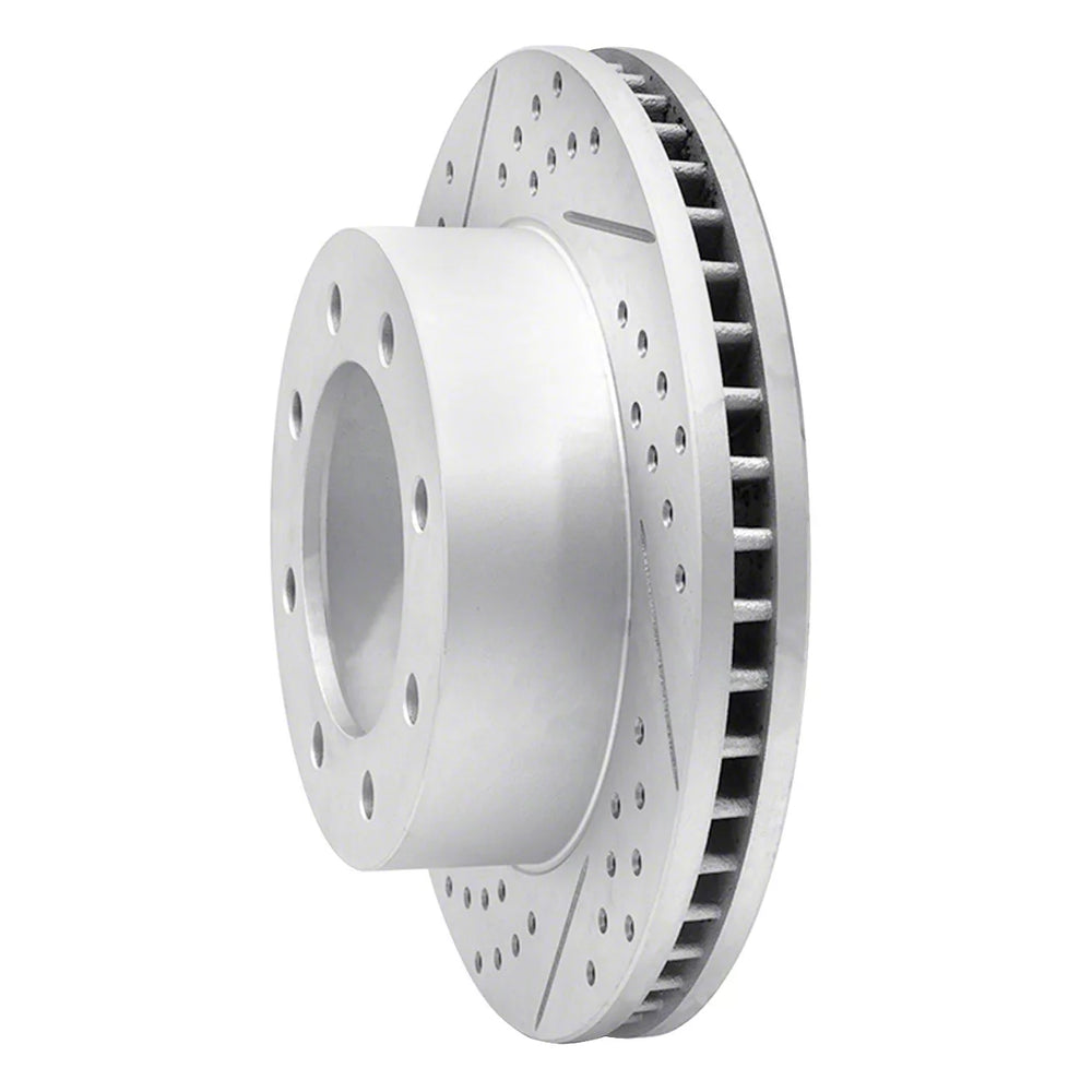 DFC 05-12 Ford F-350 Super Duty 2WD Front Left Drilled & Slotted Geoperformance Rotor