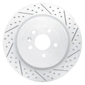 DFC 13-19 Ford Explorer Rear Right Drilled & Slotted Geoperformance Rotor
