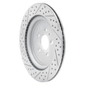 DFC 13-19 Ford Explorer Rear Right Drilled & Slotted Geoperformance Rotor