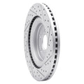 DFC 13-19 Ford Taurus Excl Sho Front Left Drilled & Slotted Geoperformance Rotor