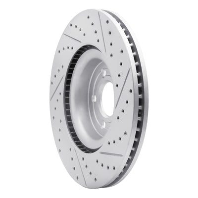 DFC 20-26 Ford Explorer Front Left Drilled & Slotted Geoperformance Rotor
