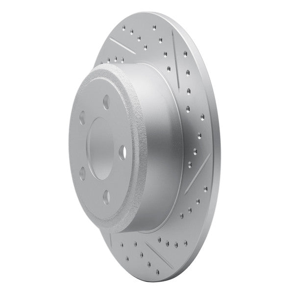 DFC 03-11 Lincoln Town Car Rear Right Drilled & Slotted Geoperformance Rotor