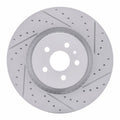 DFC 15-21 Ford Edge Front Right Drilled & Slotted Geoperformance Rotor