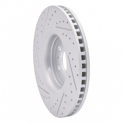 DFC 15-21 Ford Edge Front Right Drilled & Slotted Geoperformance Rotor