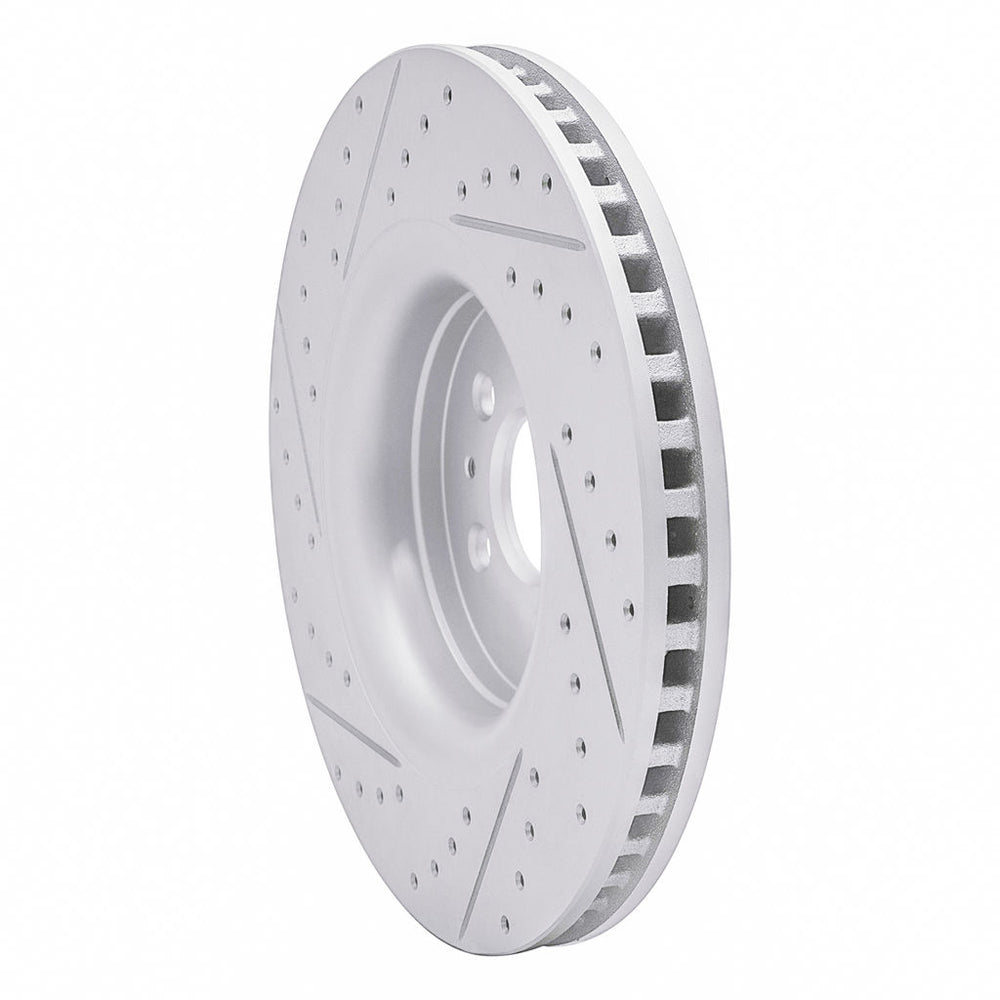 DFC 15-21 Ford Edge Front Right Drilled & Slotted Geoperformance Rotor