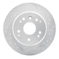 DFC 99-11 Acura TL Rear Right Drilled & Slotted Geoperformance Rotor