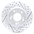 DFC 91-01 Acura Rl Front Right Drilled & Slotted Geoperformance Rotor