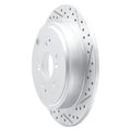 DFC 01-08 Acura Mdx Rear Right Drilled & Slotted Geoperformance Rotor