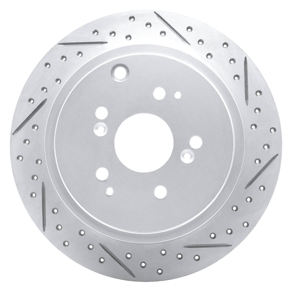 DFC 01-08 Acura Mdx Rear Right Drilled & Slotted Geoperformance Rotor