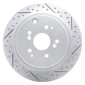 DFC 01-08 Acura Mdx Rear Right Drilled & Slotted Geoperformance Rotor